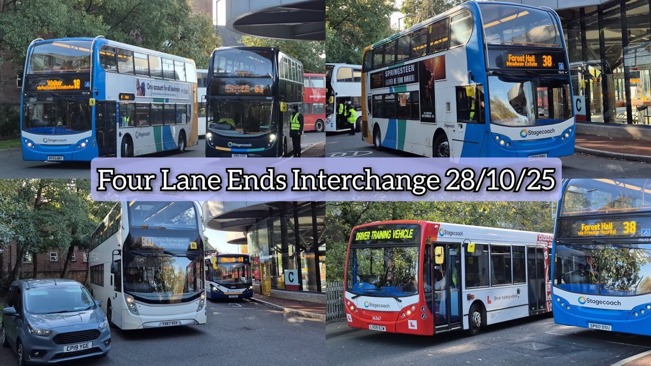 Buses at Four Lane Ends Interchange. | 28/10/25. 