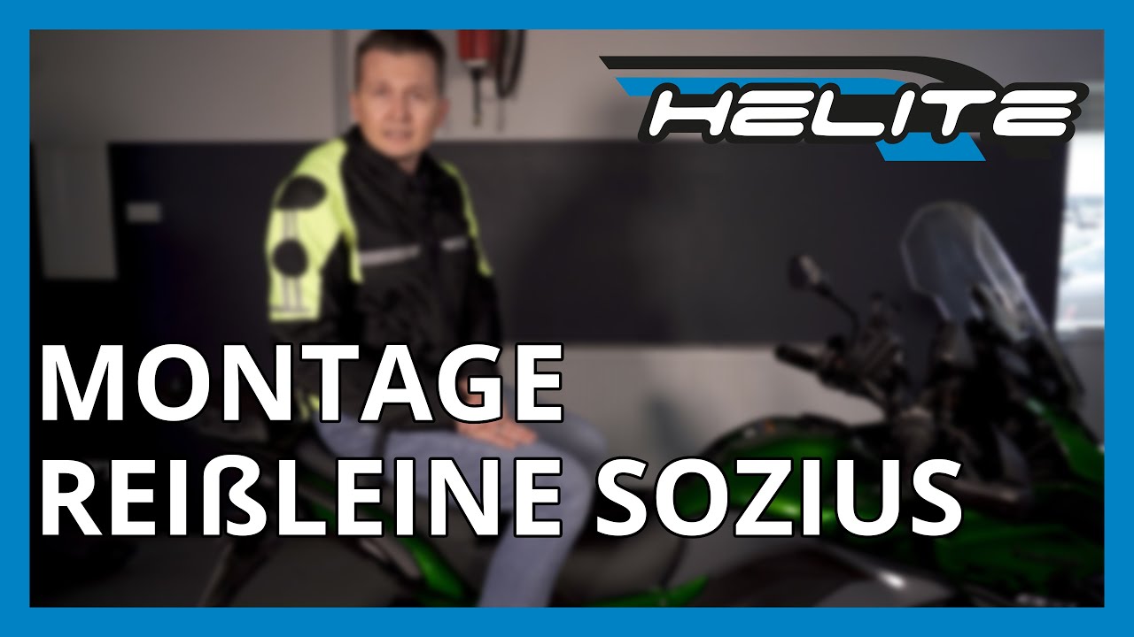 Helite - Montage der Rei&szlig;leine f&uuml;r Sozius/Beifahrer