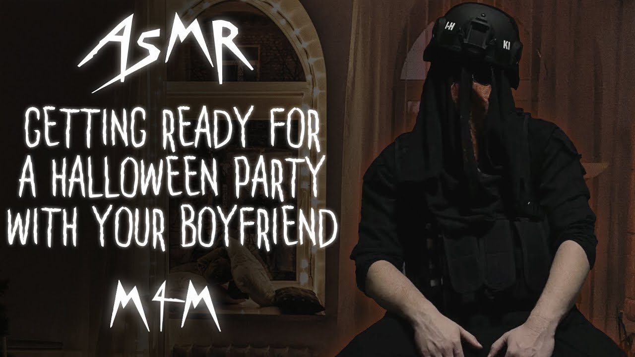 M4M ASMR | Getting ready for a Halloween party with your boyfriend [sleep aid] [Halloween special]