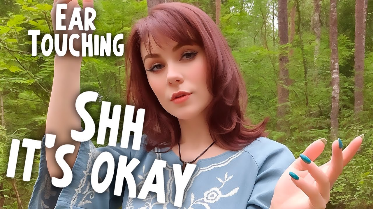 ASMR Shh it's okay, Ear Touching, Fluffy Blanket, Nature Sounds 💎 Soft Spoken and Whisper