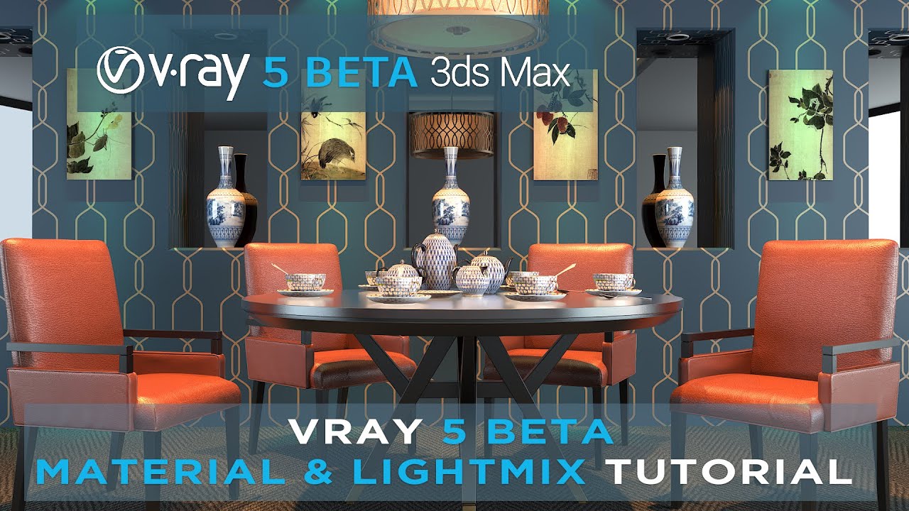 VRAY 5 BETA MATERIAL LIBRARY & LIGHT MIX Tutorial (New Features)