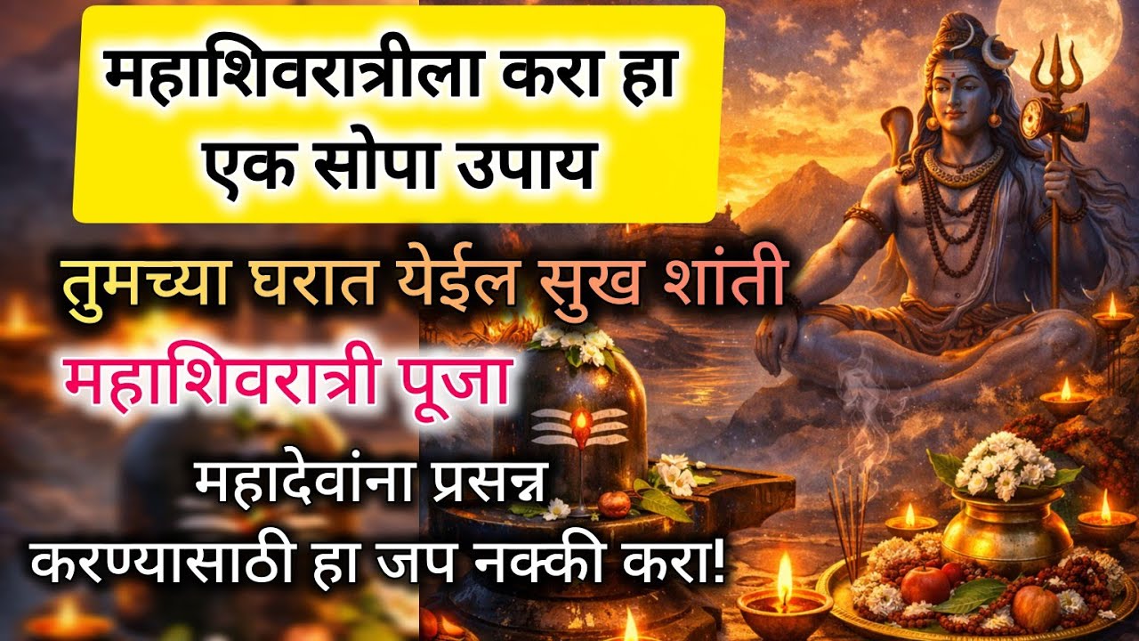 उद्या महाशिवरात्री, करा हा एक सोपा उपाय | तुमच्या घरात येईल सुख शांती 🌺 @KomalGunjal-k2i 