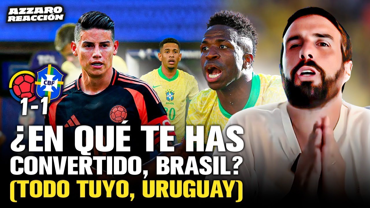 BRASIL 1-1 COLOMBIA / AZZARO REACCIÓN