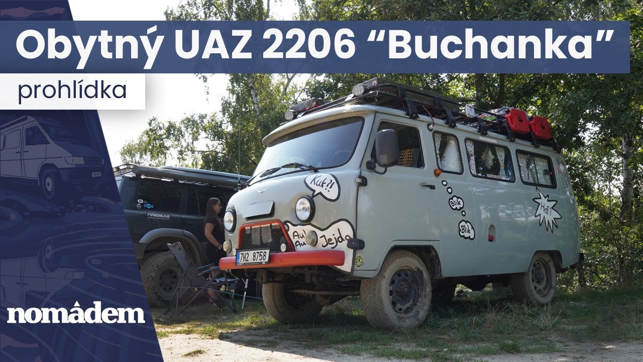 Obytný UAZ 2206 Buchanka - prohlídka