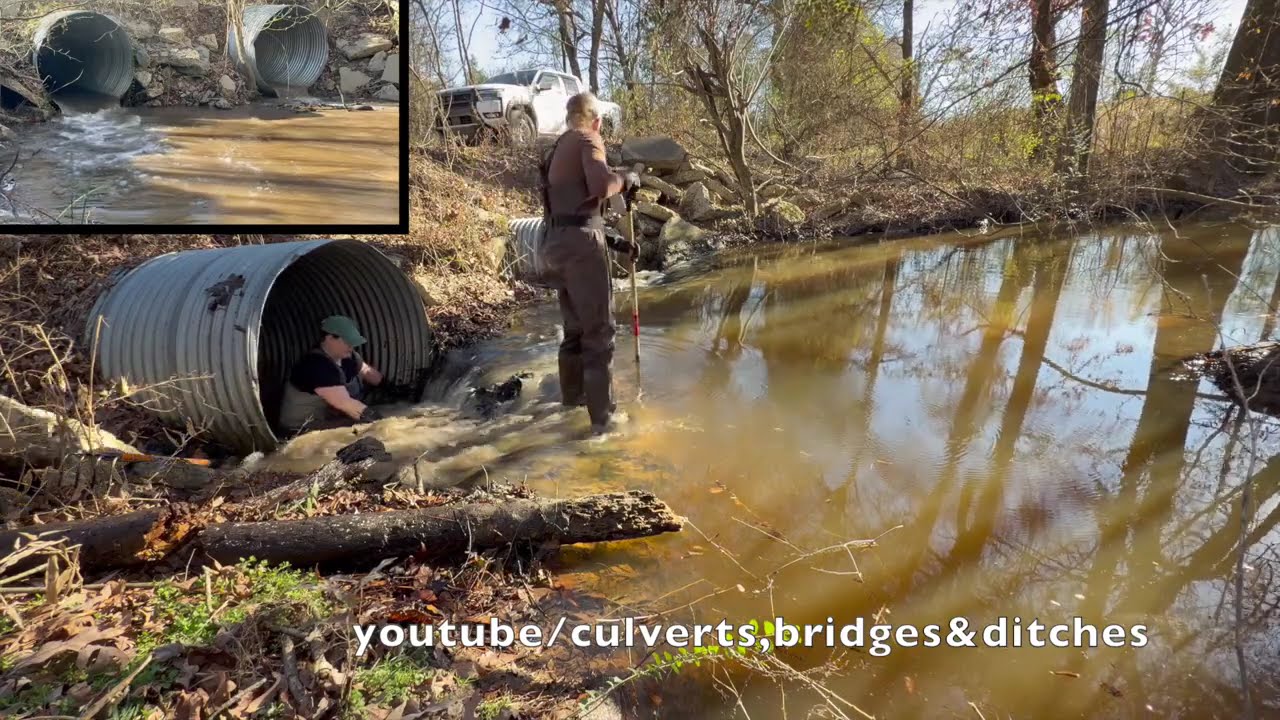 CLEARING TWO MASSIVE CULVERTS CLOGGED BY BEAVERS! 12/2025