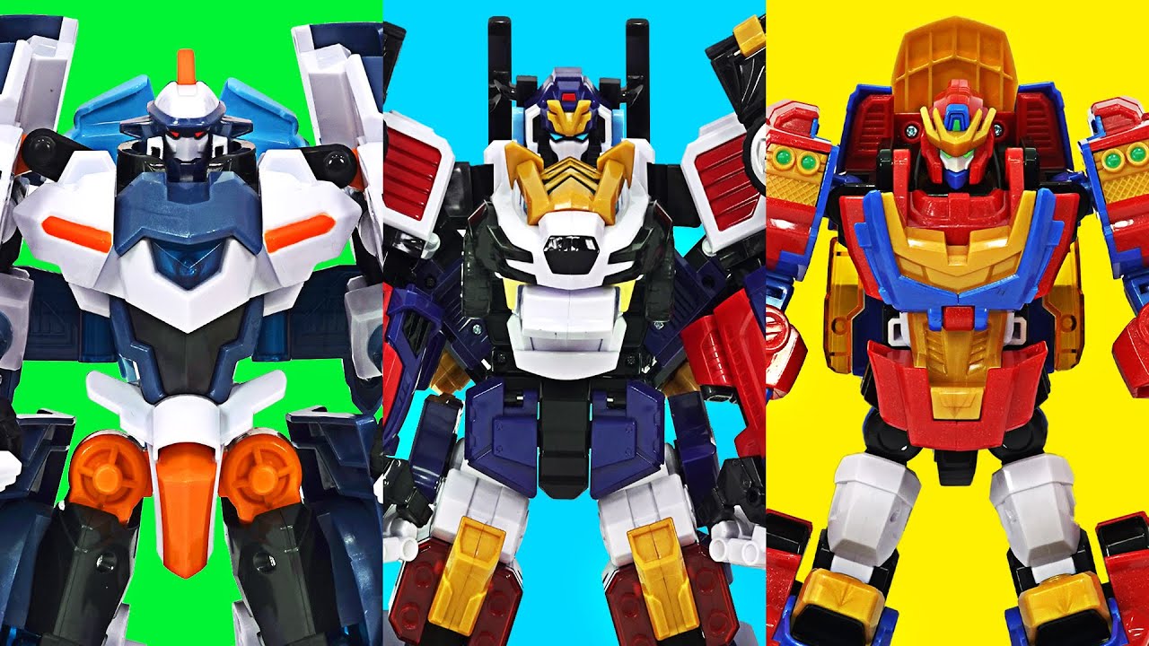 Miniforce Animaltron space police Jawscop, Tricop, Leocop! Go! | DuDuPopTOY