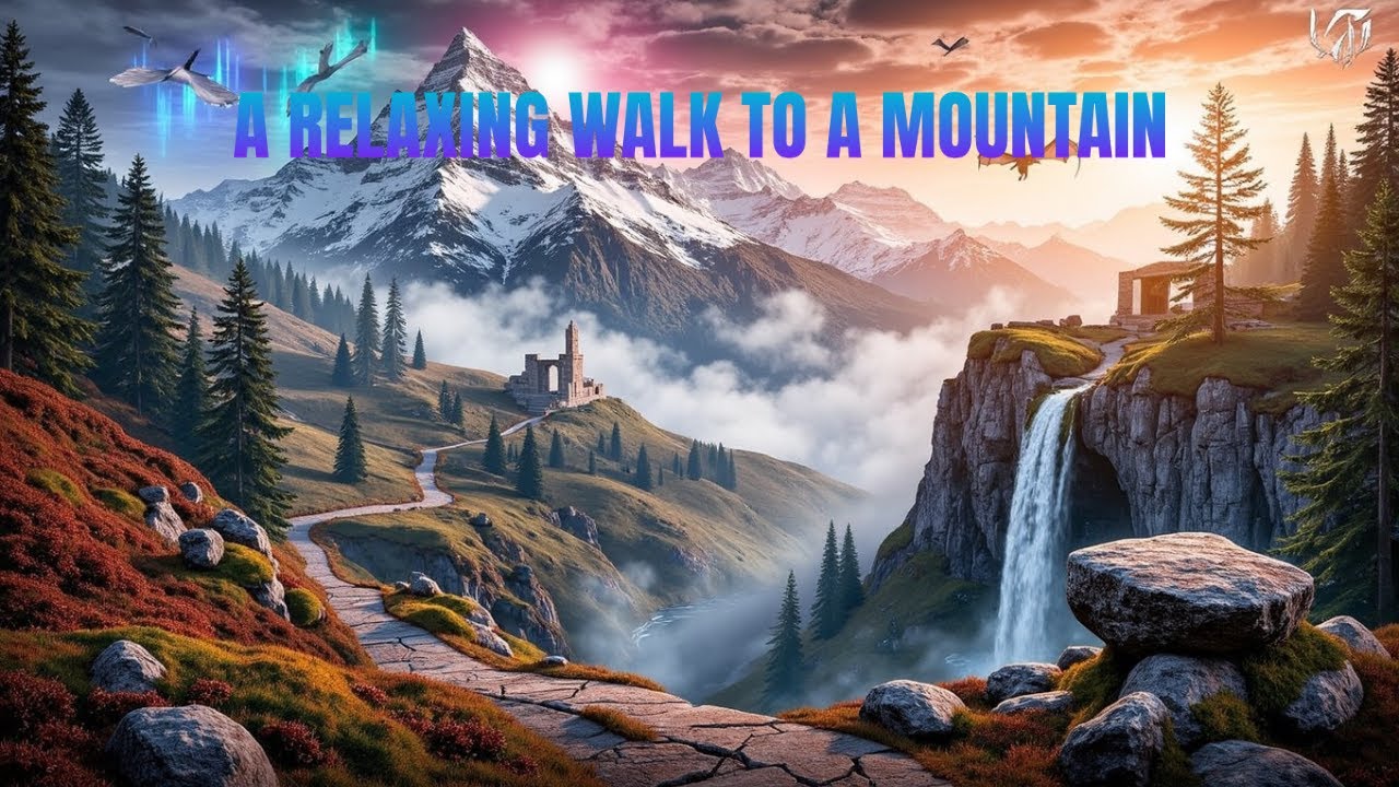 Relaxing Skyrim Ambience: A Walk To A Mountain