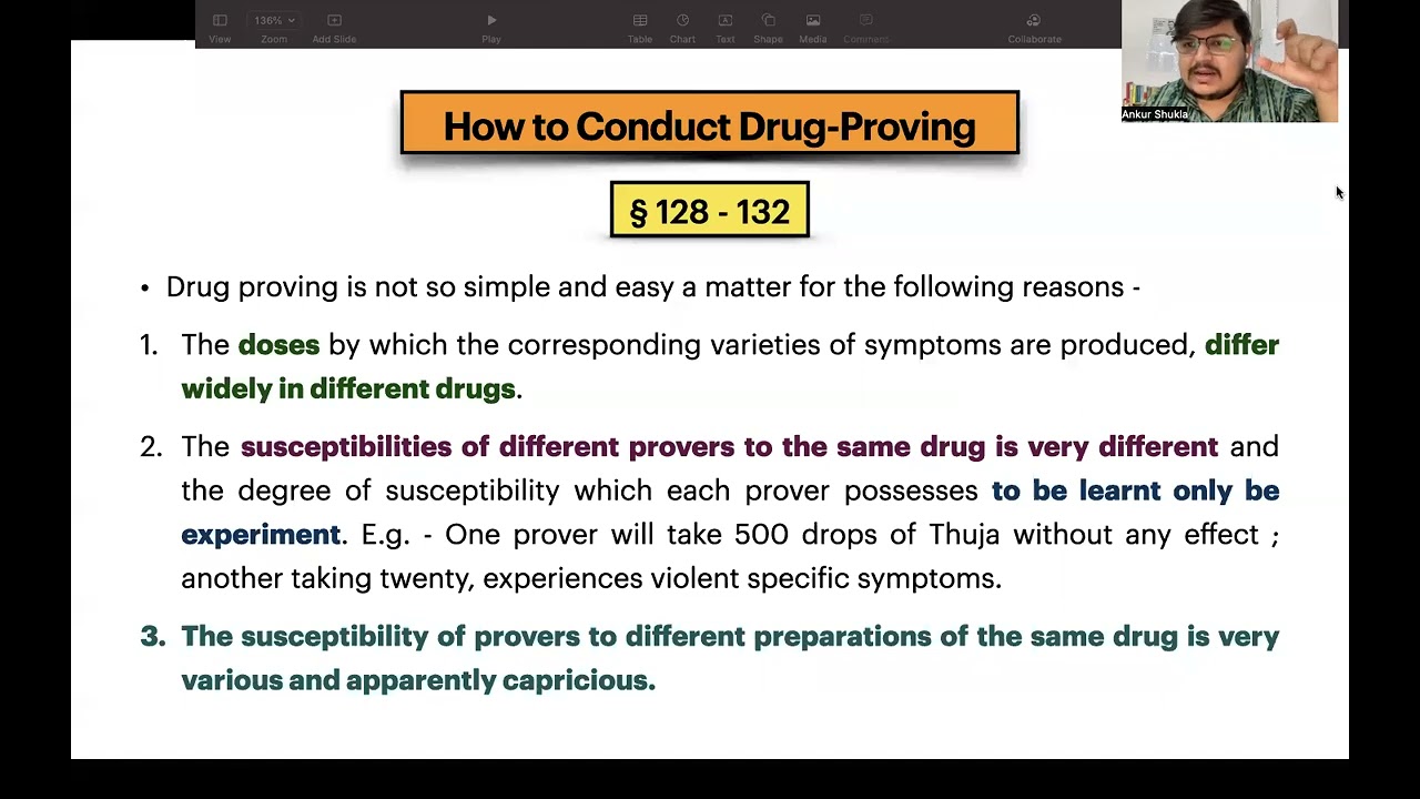 The Homoeopathic Code | Drug Proving | Aphorism 129 - 145 | Organon of Medicine | Lecture 05