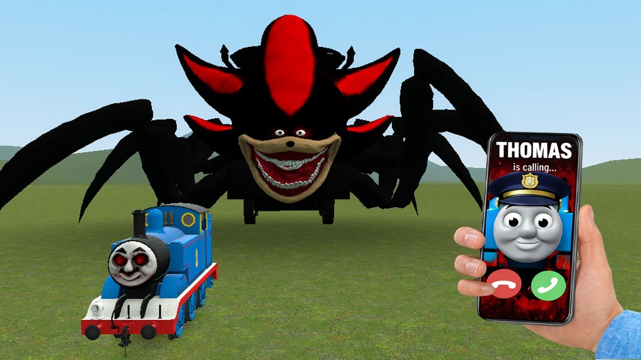 BUILDING A THOMAS TRAIN CHASED BY CURSED THOMAS AND FRIENDS in Garry's Mod!