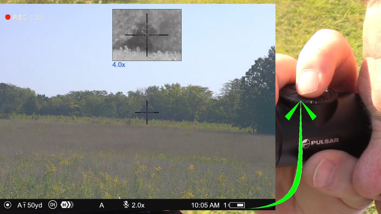 Pulsar Duo how to switch color and thermal channels plus use the PIP function