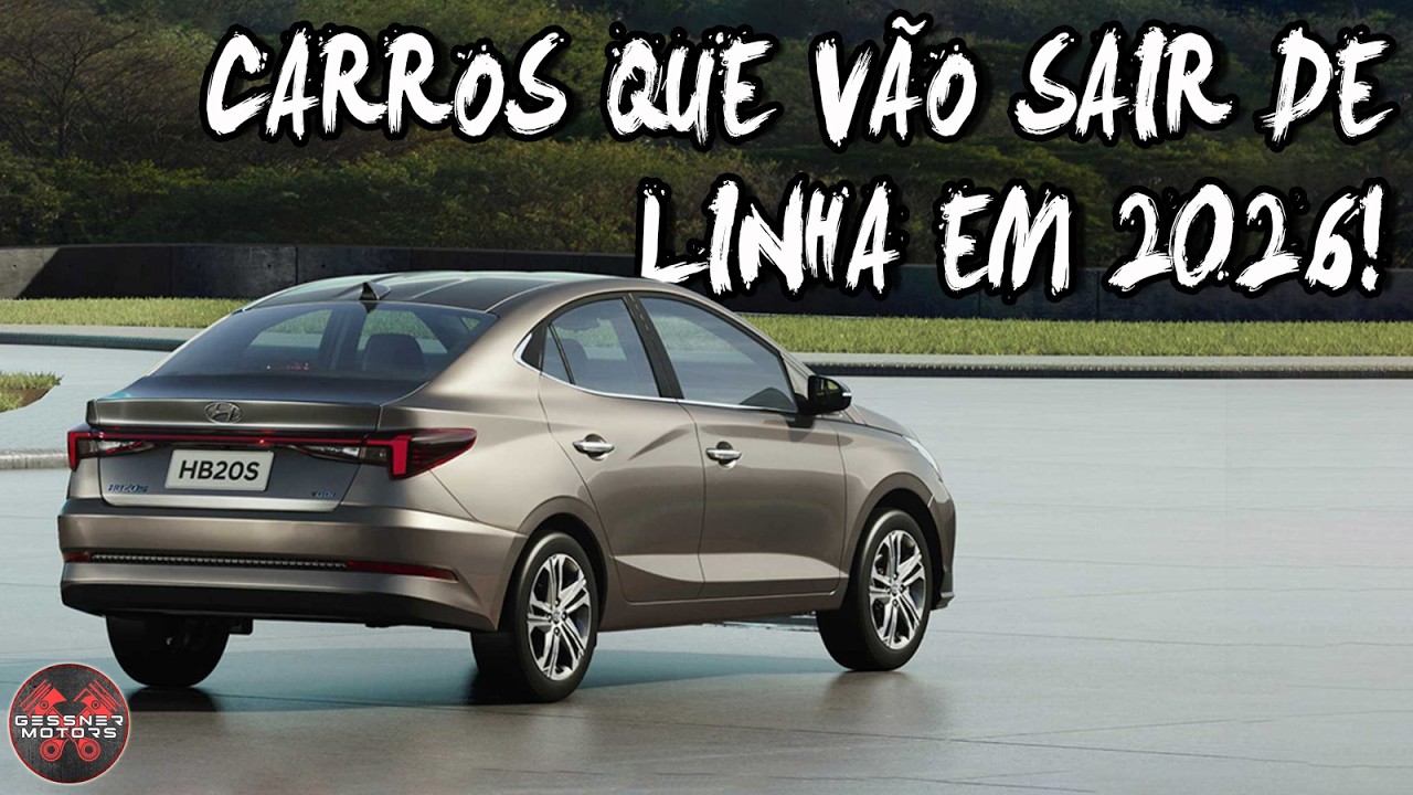 É O FIM! CONFIRA OS CARROS QUE NOS DEIXARAM EM 2025 E OS QUE DEVEM SAIR DE LINHA EM 2026!