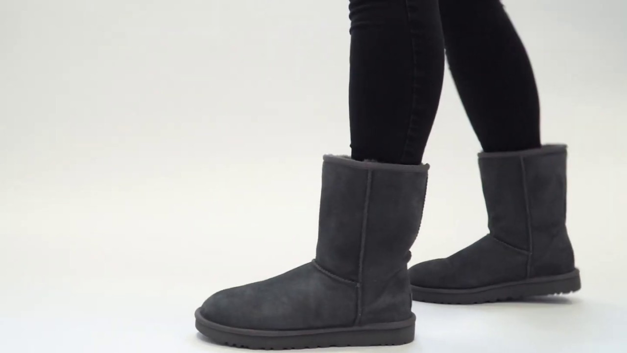 | Shuperb&trade; Ugg CLASSIC SHORT II Ladies Sheepskin Boots Grey