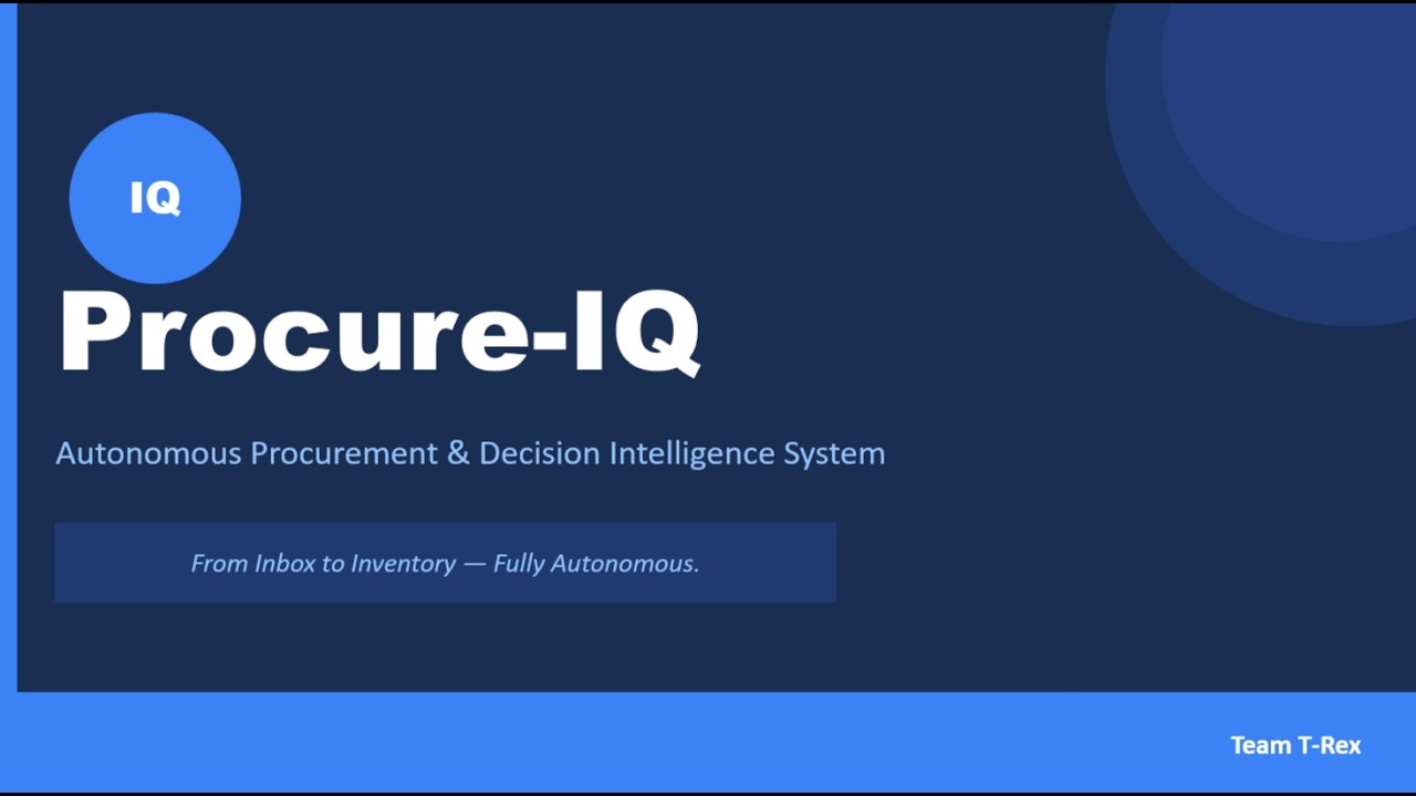 Procure-IQ: Autonomous Procurement & AI Decision Intelligence System
