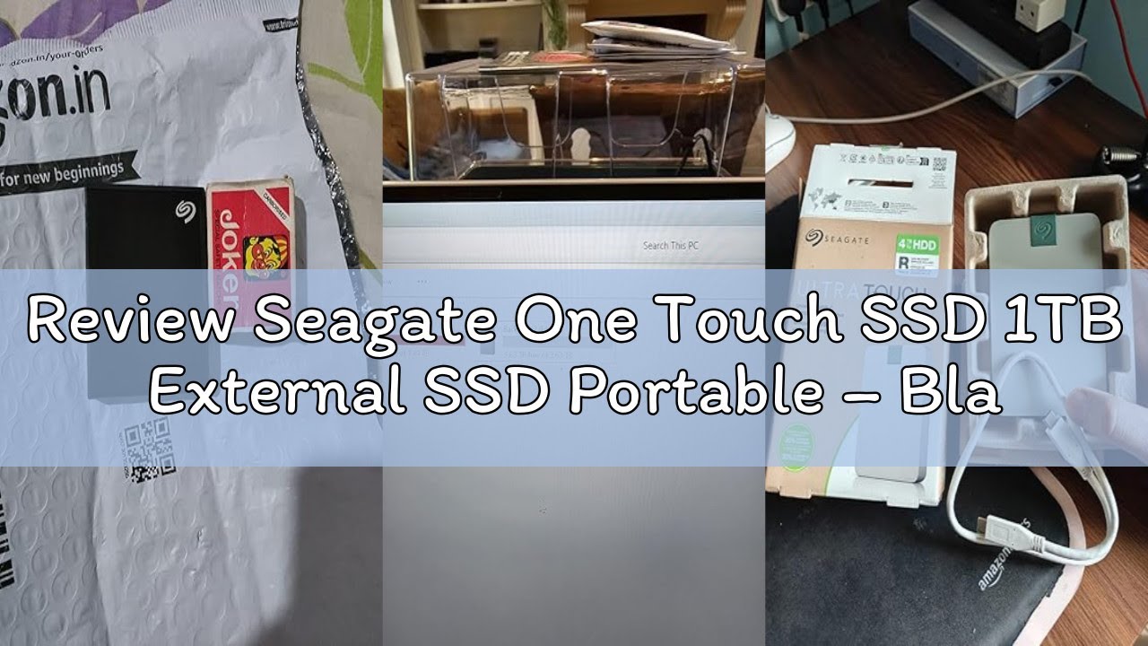 Review Seagate One Touch SSD 1TB External SSD Portable – Black, speeds up to 1030MB/s, 6mo Mylio Pho