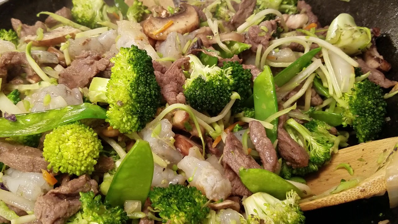 My Beef & Shrimp Stir Fry!