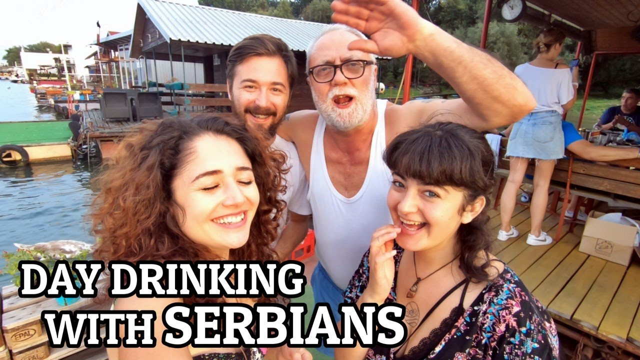 Day Drinking with Serbians on a Floating House  | Serbian Rakia