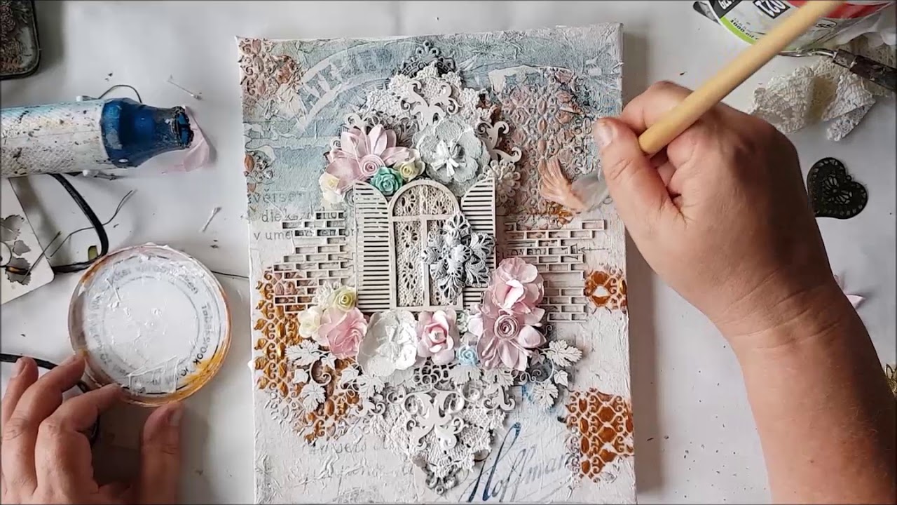 Vintage Mixed Media Canvas
