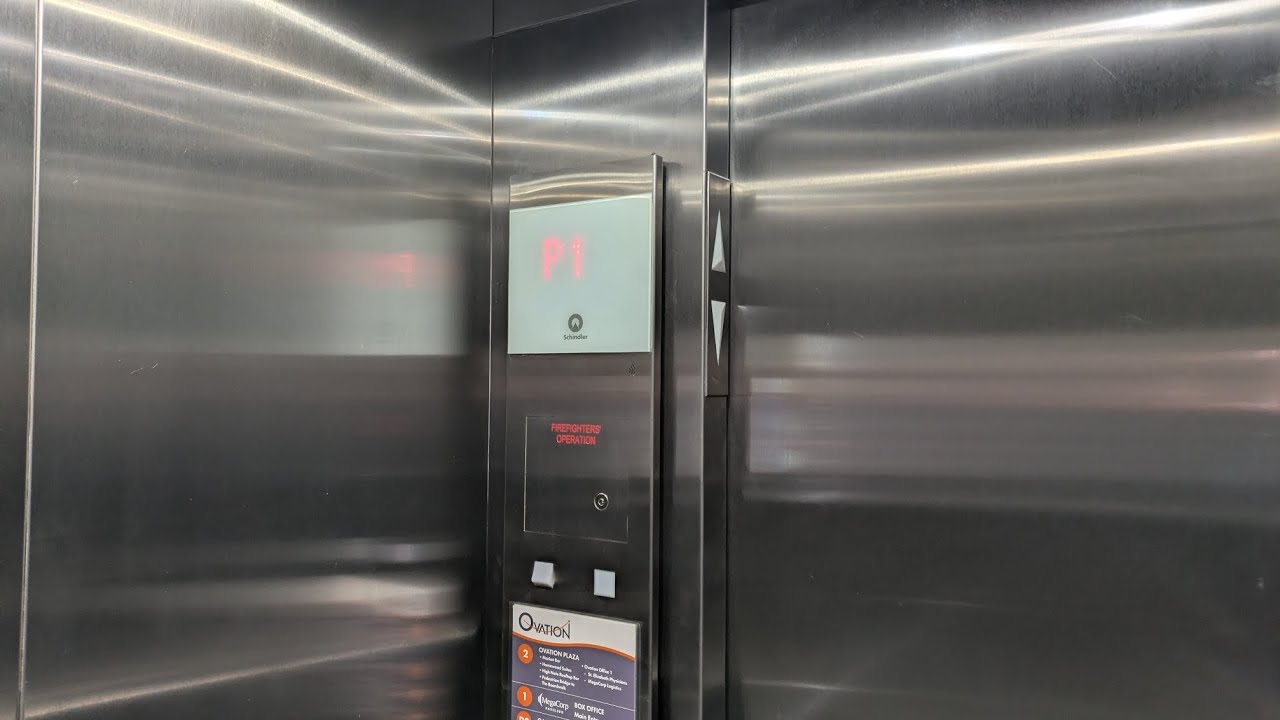 Schindler 3300 XL traction elevator @ Ovation Parking | Newport, KY