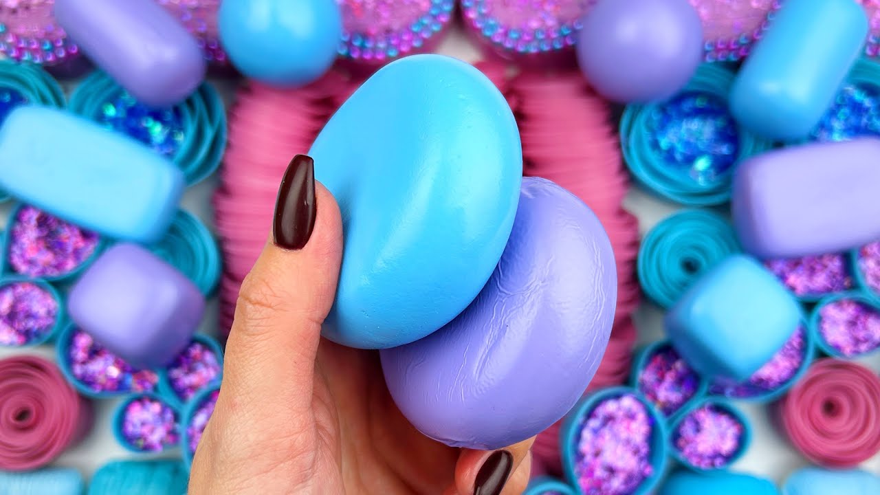 Compilation set★ASMR SOAP★Crushing soap★Cutting soap cubes★FOAM&GLITTER&STARCH★