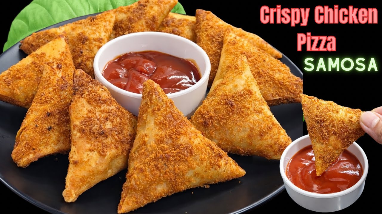 Ramzan Special Crispy Chicken Pizza Samosa | 10 Minute Easy Iftar Snack Recipe