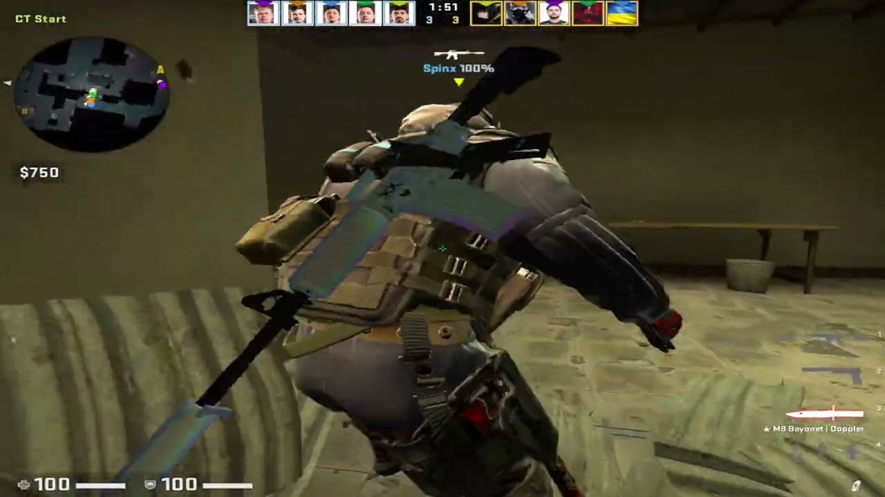 CSGO POV Vitality ZywOo (20/8) vs Monte (mirage) @ BLAST.tv Paris Major 2023 Europe RMR B