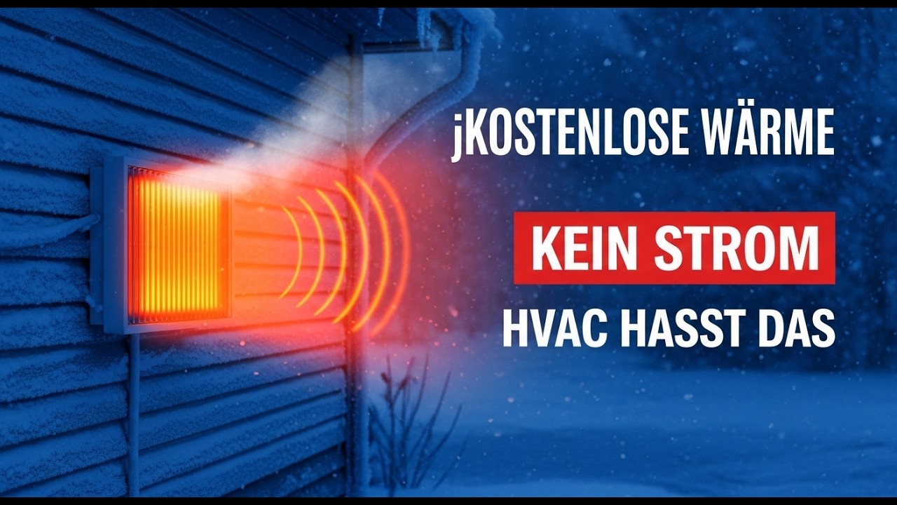 Dieses 50-$Wandpanel heizt dein Haus im Winter kostenlos. Warum hat die HVAC-Industrie es verborgen?