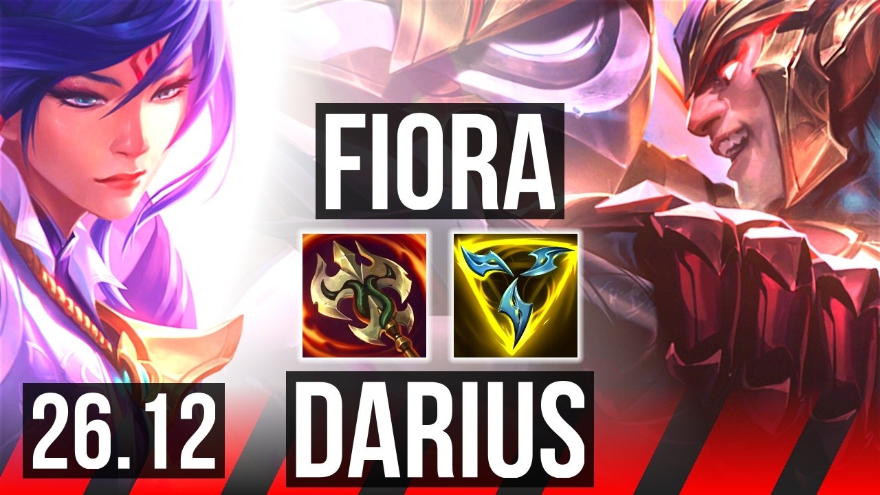 FIORA vs DARIUS (TOP) | Perfect KDA: 12/0/1 | EUW Diamond | 26.12