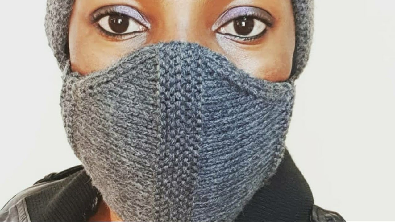 Easy to knit face mask Part 1