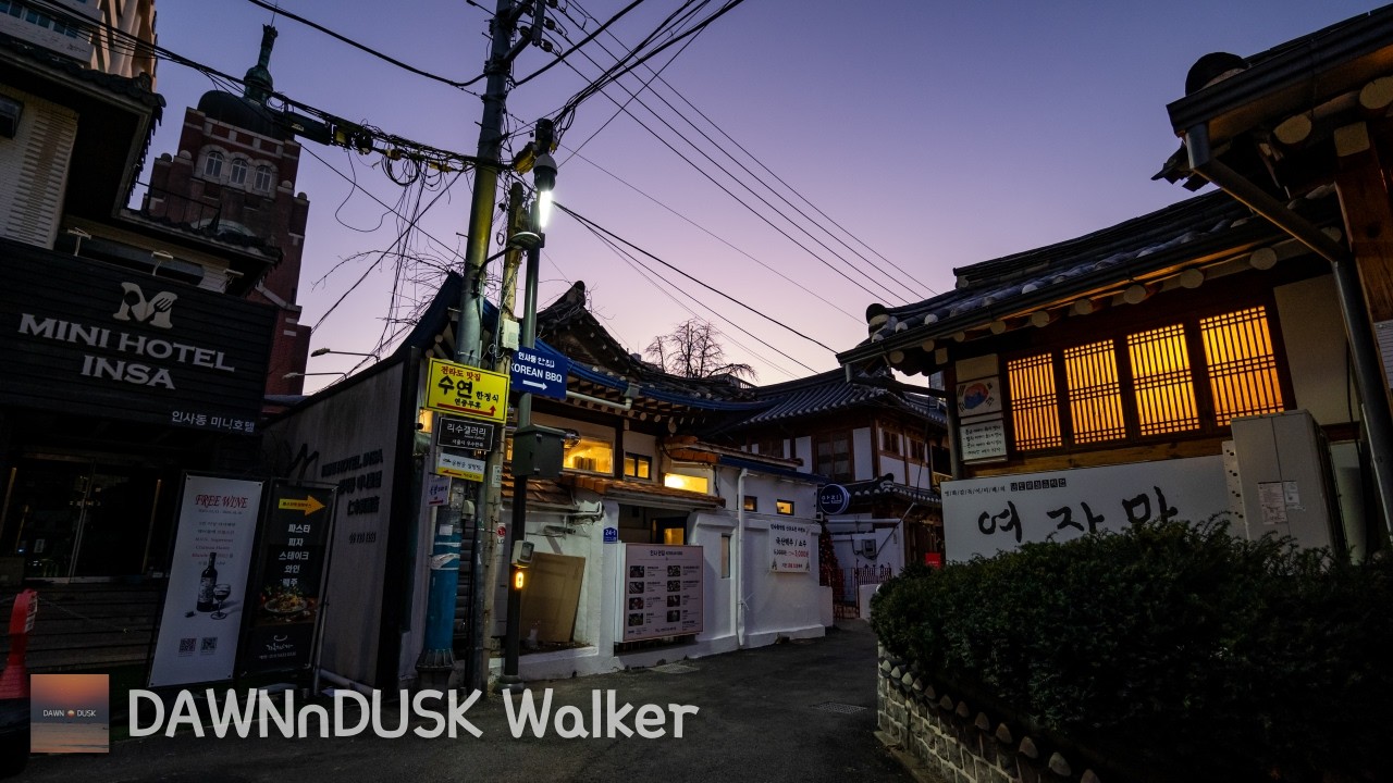 🇰🇷 A Silent Morning in Insadong | Korea Walking Travel