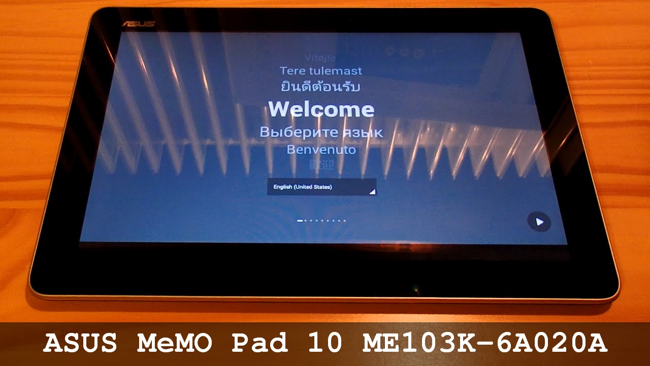 ASUS MeMO Pad 10 ME103K - unboxing and first boot - Tablet Android Quad Core 16Gb