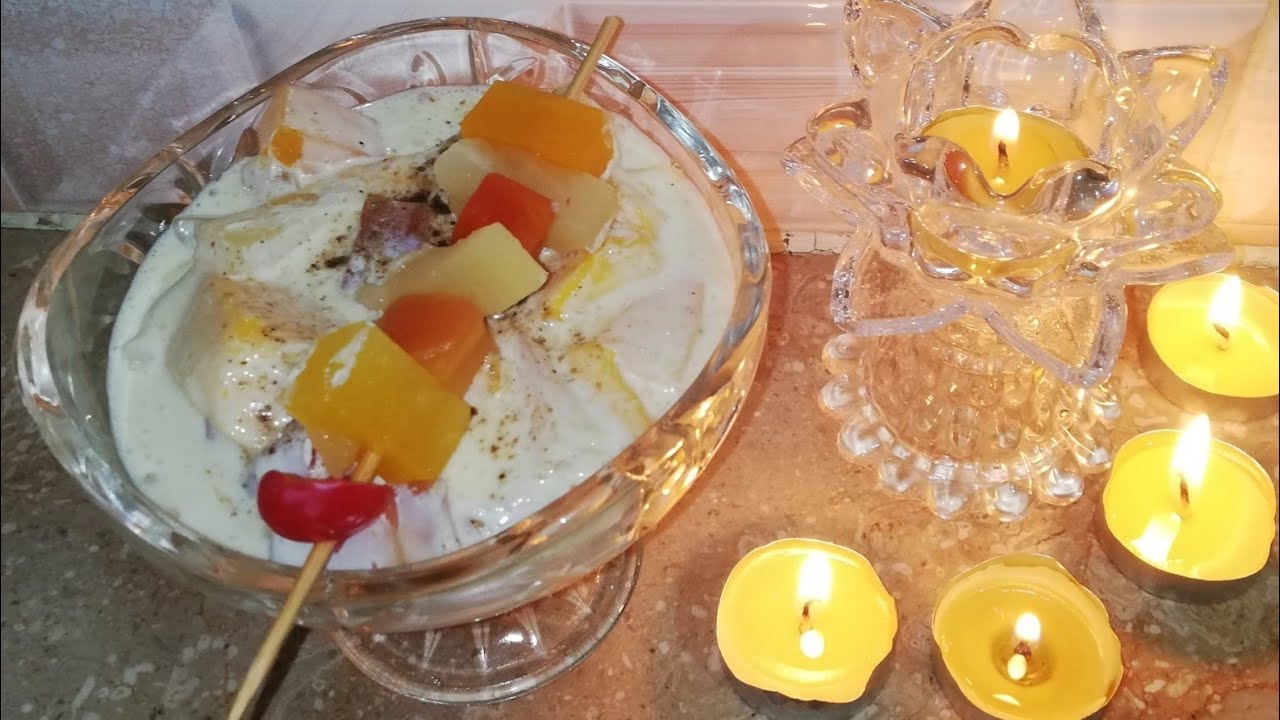 Fruit cream salad/Tropical fruit  cream chat