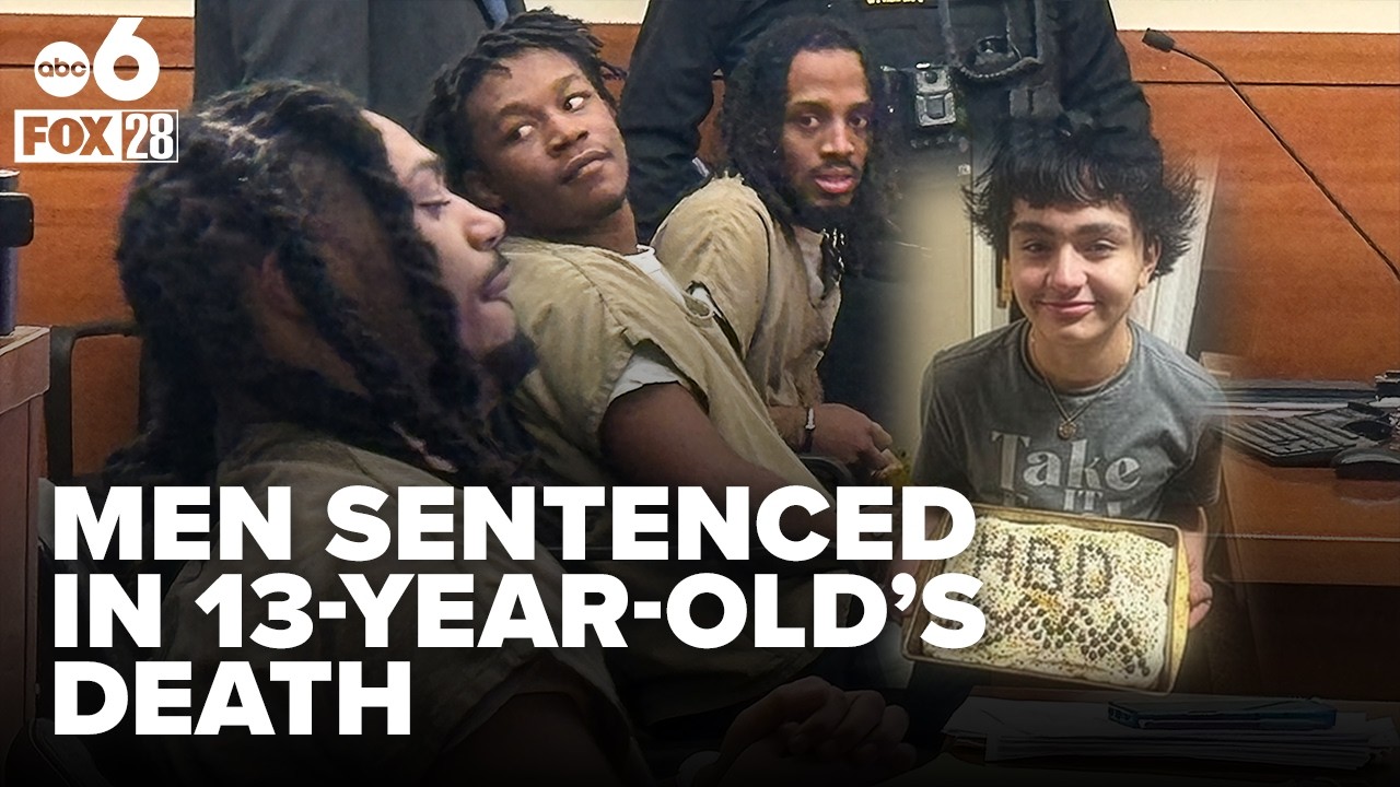 Three men sentenced for roles in 13-year-old's shooting death