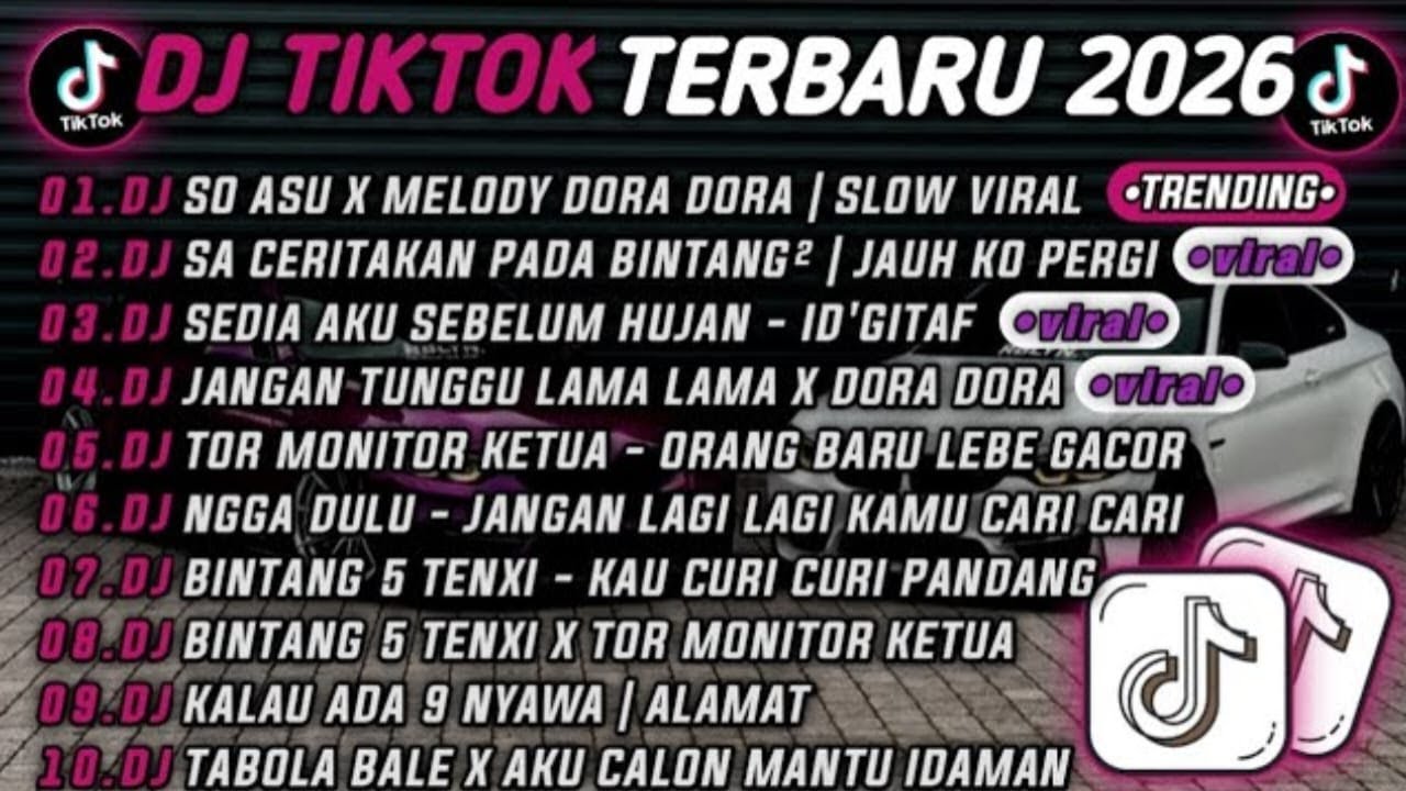 DJ TIKTOK TERBARU 2026🎵DJ SO ASU X MELODY DORA DORA🎵DJ SA CERITAKAN PADA BINTANG | JAUH KO PERGI 🔥