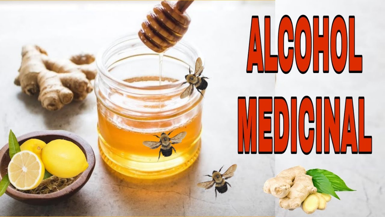 ALCOHOL MEDICINAL CON JENGIBRE, LIMÓN Y MIEL | COMO HACER LICOR DE MIEL Y JENGIBRE