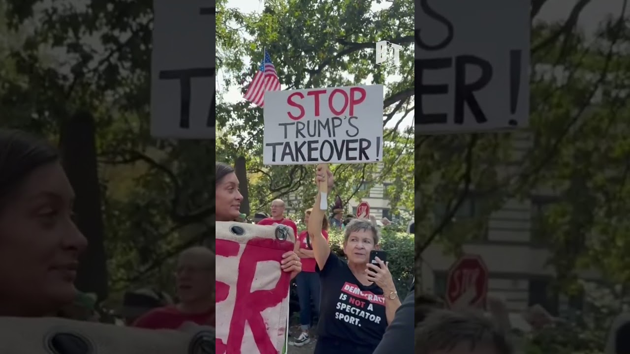 Thousands March in D.C. Against Trump's Takeover