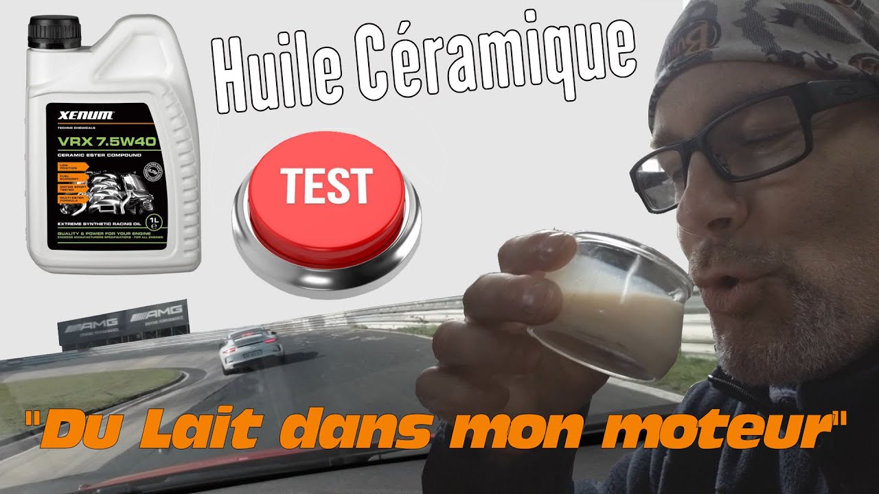 ESSAI du lait dans le moteur 🥛XENUM VRX👌huile céramique Blanche / Vrai Test sur circuit  et Bilan