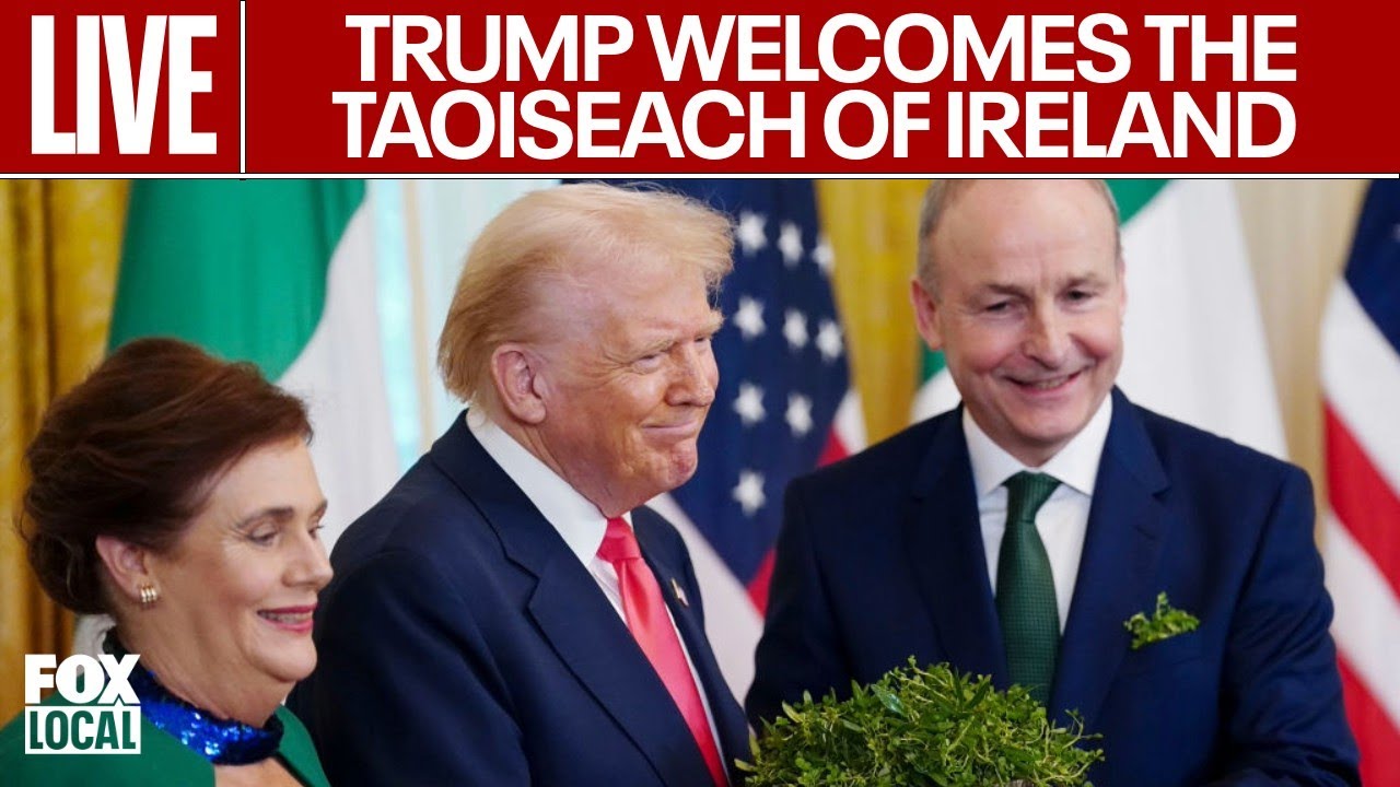 President Trump welcomes the Taoiseach of Ireland to the White House.