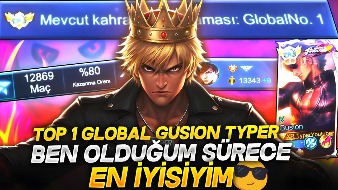 TOP 1 GLOBAL GUSION TYPER / BEN OLDUĞUM SÜRECE EN İYİSİYİM