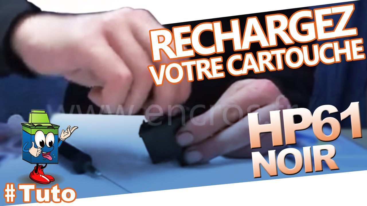 61 HP Cartouche HP61 Noire : Bien Recharger La Cartouche Noire