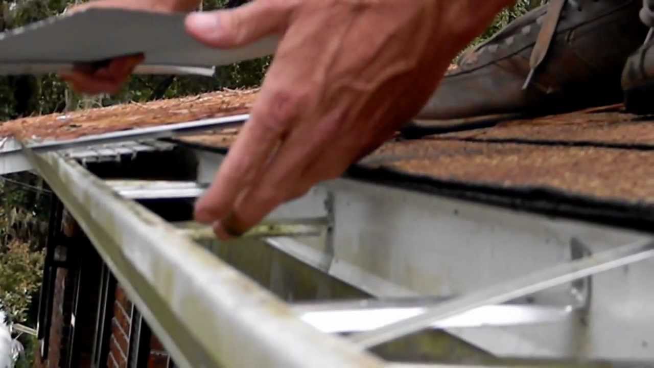 Drop In Gutter Shield Install