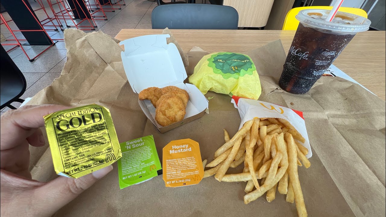 MCDONALD'S POV $5 MEAL DEAL | NEW GOLD SAUCE