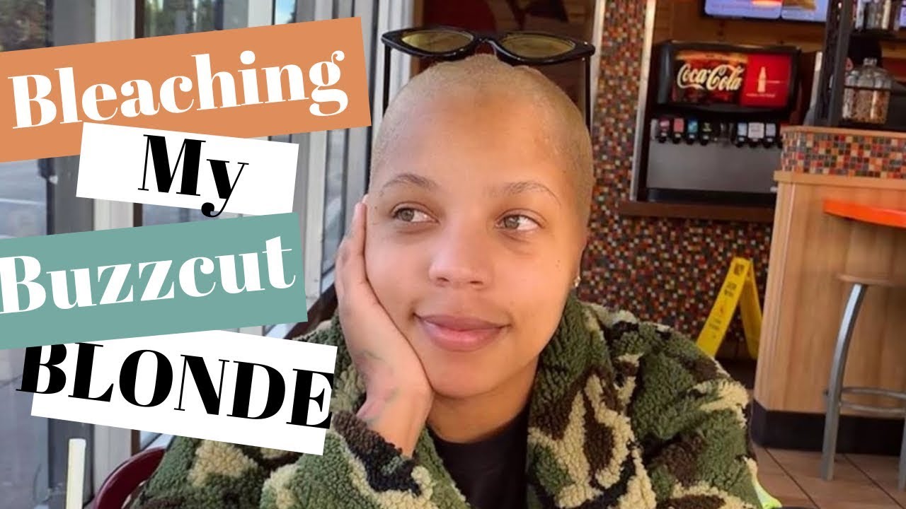 Bleaching my Buzz Cut Fade Platinum Blonde
