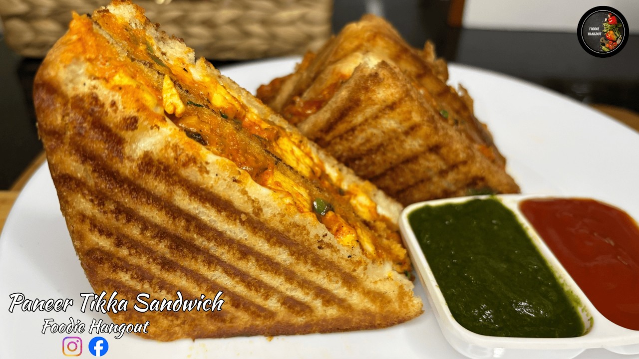 Paneer Tikka Sandwich | Quick & Easy Breakfast Recipe | Sandwich Recipe |  Snack Ideas| Snack recipe
