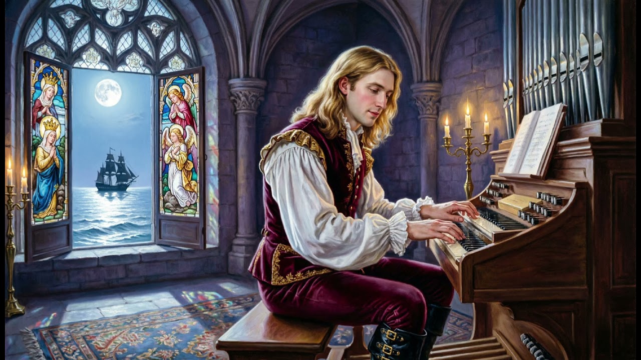 Midnight in the temple - Fantasy organ music, barocco flute & strings ensemble 