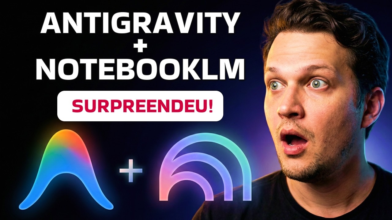 NotebookLM e Antigravity criam qualquer coisa! (projeto completo)