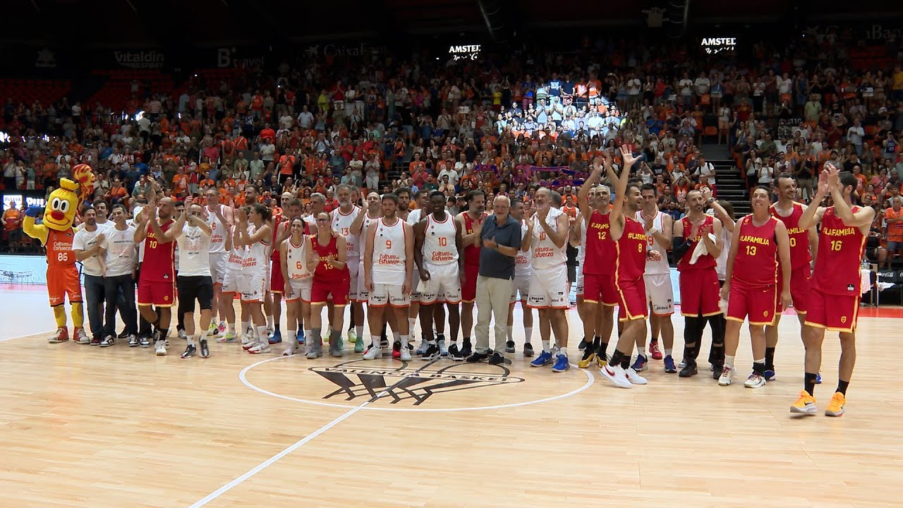 📺 Leyendas España vs Leyendas Valencia Basket: Acto de despedida de La Fonteta
