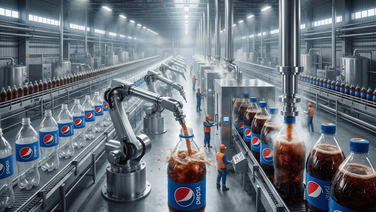 How Pepsi Is Made Today 🥤 | Inside the Modern Soda Factory