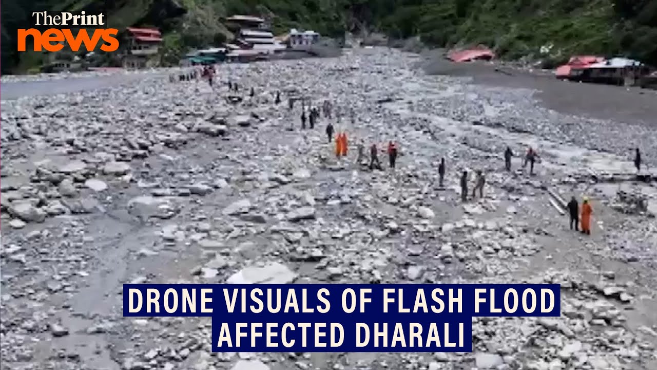Visuals of Dharali village show washed-off houses after Uttarkashi flash floods