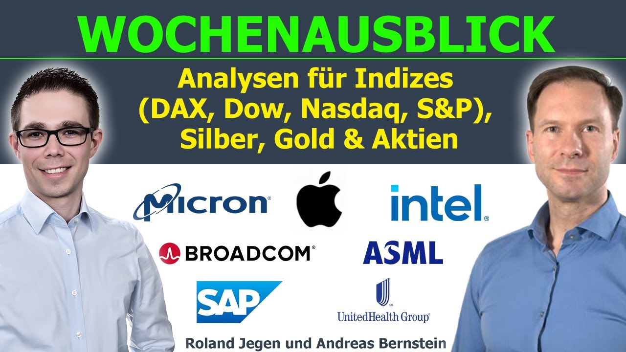 DAX nach ifo schwächer 📈 Gold und Silber mit neuem Rekord 📉 Aktien Apple, Tesla, Intel, Microsoft
