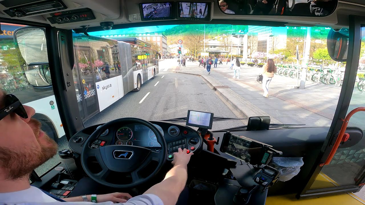 [Onboard] The Day When Bryggen Actually Got Closed - Route Nr. 3 - MAN Lion's City 18M